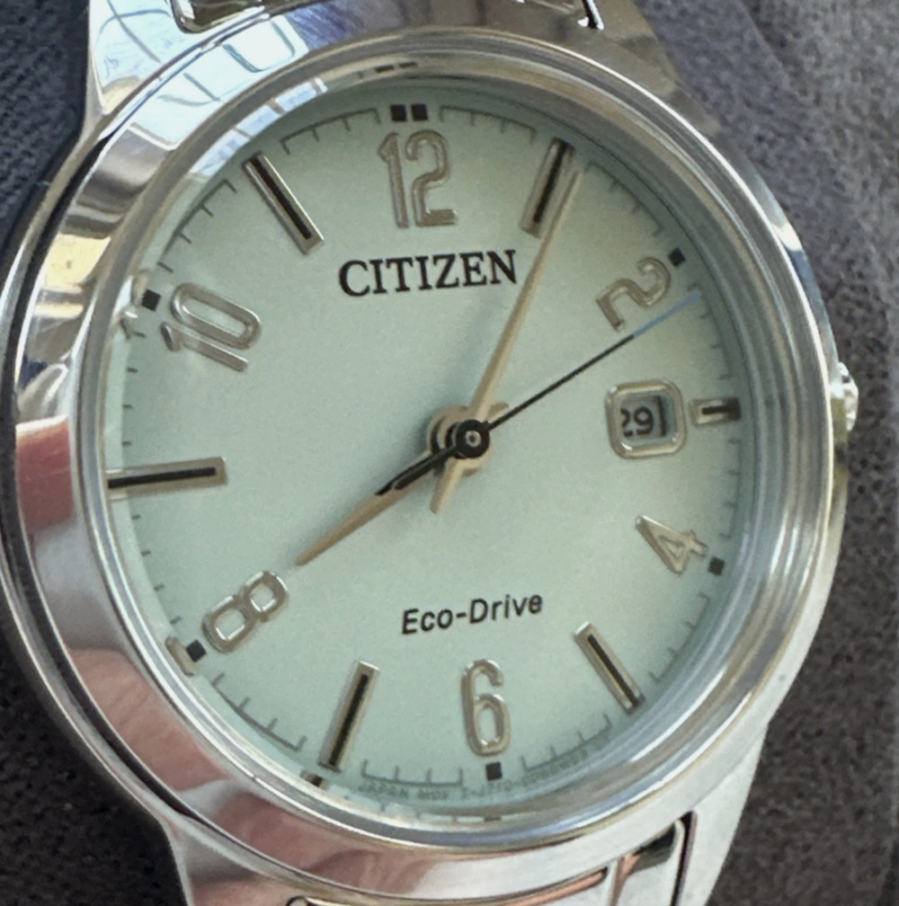 Citizen Lady Eco-Drive Green Dial Watch FE1241-71X